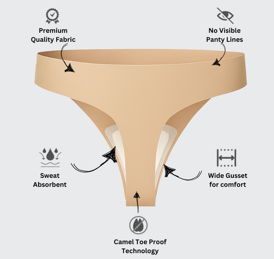 BellaBare™ Mid Rise Invisible Thong